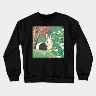 Blushed Satin Rabbit Bunny Dutch Rabbit Loves Nature Crewneck Sweatshirt